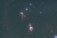 Astrofotografie, Orionnebel, M42, Pferdekopfnebel, IC434, Running Man