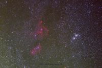 Astrofotografie Herznebel IC1805 Seelenebel IC1848