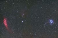 Astrofotografie Plejaden M45 California Nebula NGC1499