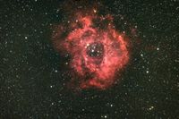 Astrofotografie, Sternenhimmel, Rosettennebel, NGC2244