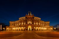 Städtereise Dresden Semper Oper Citylights